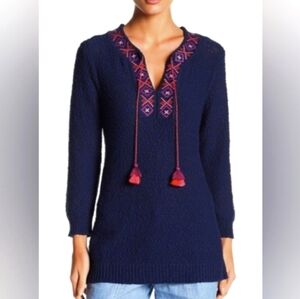 NWOT Tommy Bahama Embroidered Boho Sweater Size XL